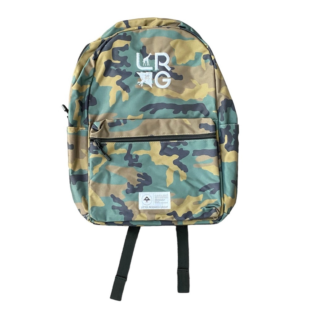 NWT Lifted Research Group Green Camo Lifecycle Backpack One Size - fast shipping